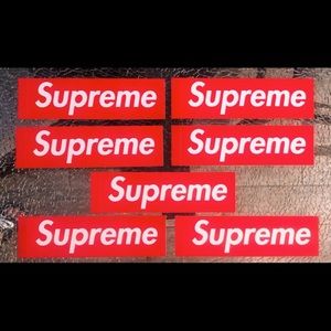 CLASSIC RED SUPREME BOX LOGO STICKER / PACK OF 7